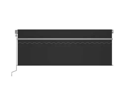 Markīze Ar Žalūziju, Led, Vēja Sensoru, 4X3 M, Antracītpelēka   Vidaxl