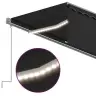 Markīze Ar Žalūziju, Led, Vēja Sensoru, 5X3 M, Antracītpelēka Vidaxl