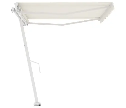 Izvelkama Markīze Ar Kātu, 400X300 Cm, Manuāla, Krēmkrāsas Vidaxl