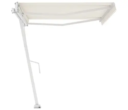 Markīze Ar Kātu, 400X300 Cm, Automātiska, Krēmkrāsas Vidaxl