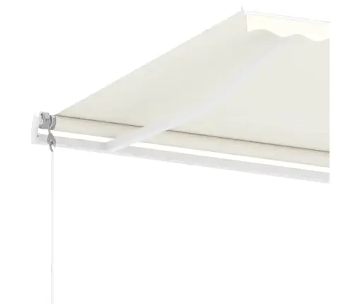 Markīze Ar Kātu, 400X300 Cm, Automātiska, Krēmkrāsas Vidaxl