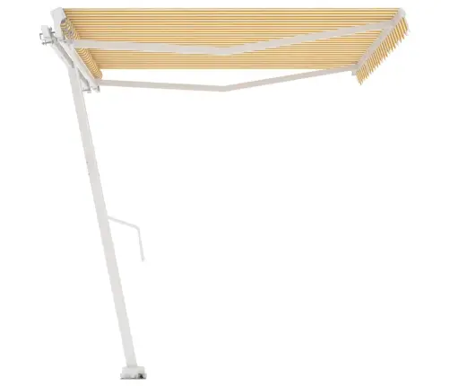 Pastatoma Ištraukiama Markizė, Geltona/Balta, 450X300Cm