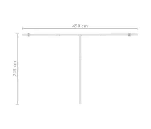 Iseseisev Automaatne Varikatus 450X300 Cm Oranž/Pruun