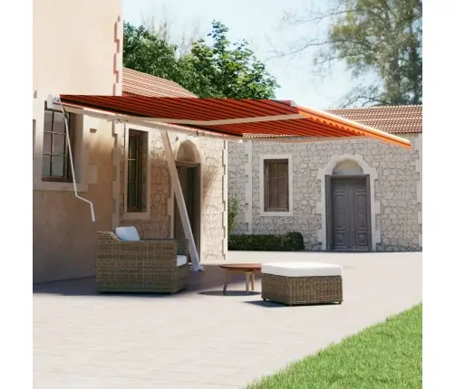 Pastatoma Ištraukiama Markizė, Oranžinė/Ruda, 600X300Cm