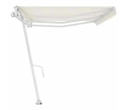 Markīze Ar Kātu, 600X300 Cm, Automātiska, Krēmkrāsas Vidaxl