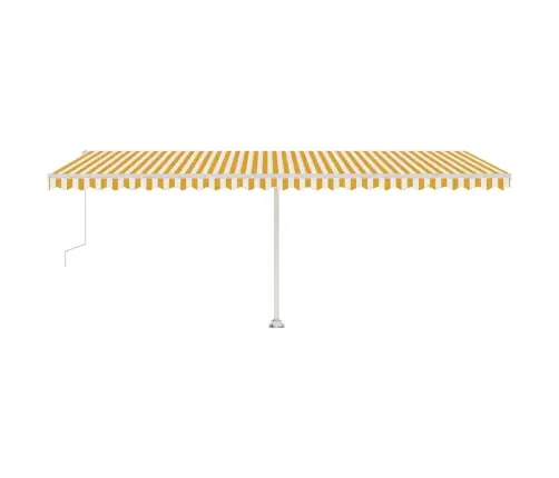 Iseseisev Automaatne Varikatus 600 X 300 Cm Kollane/Valge