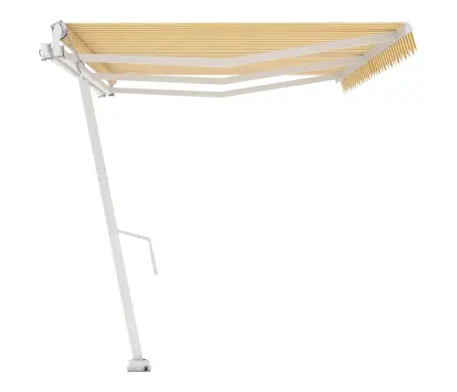 Iseseisev Automaatne Varikatus 600 X 300 Cm Kollane/Valge