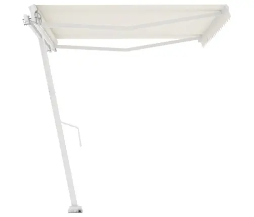 Iseseisev Käsitsitõmmatav Varikatus, 400 X 350 cm Kreemjas