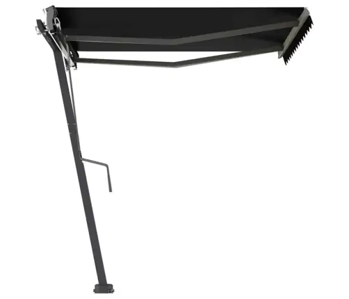 Markīze Ar Kātu, 350X250 Cm, Automātiska, Antracītpelēka Vidaxl