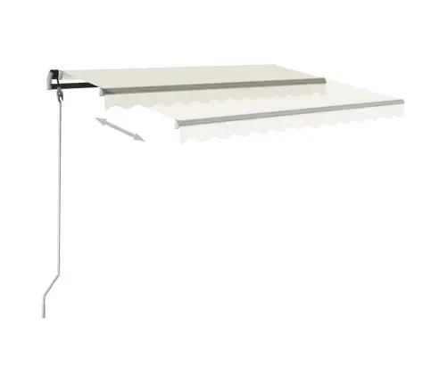 Iseseisev Automaatne Varikatus, 400X300 cm Kreemjas