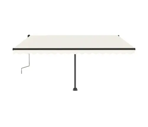 Rankiniu Būdu Ištraukiama Markizė Su Led, Kreminė, 400X350Cm