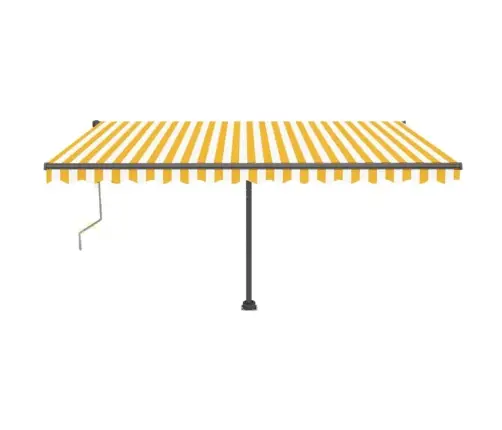 Iseseisev Automaatne Varikatus, 450X350 cm Kollane/Valge