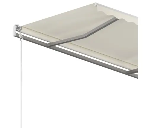 Izvelkama Markīze Ar Kātiem, 3,5X2,5 M, Manuāla, Krēmkrāsas Vidaxl