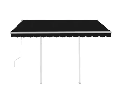 Izvelkama Markīze Ar Kātiem, 3,5X2,5 M, Automātiska, Pelēka Vidaxl