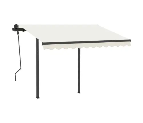 Automaatselt Sissetõmmatav Varikatus, 3,5X2,5 M, Kreemjas