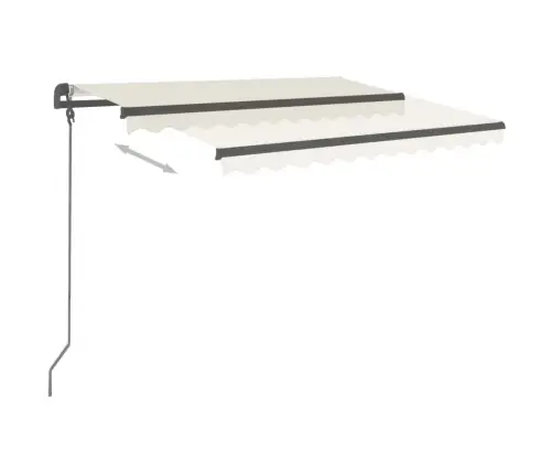 Automaatselt Sissetõmmatav Varikatus, 3,5X2,5 M, Kreemjas