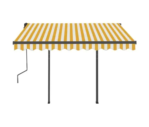 Izvelkama Markīze Ar Stabiem, 3,5X2,5 M, Automātiska Vidaxl