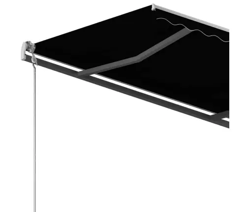 Izvelkama Markīze Ar Kātiem, 3,5X2,5 M, Automātiska, Pelēka Vidaxl