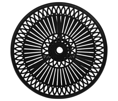 Bistro Baldų Komplektas, 3 Dalių, Juodas, Lietas Aliuminis