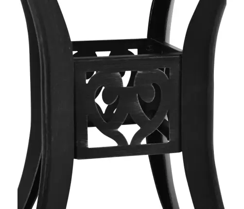 3-Daļīgs Bistro Mēbeļu Komplekts, Liets Alumīnijs, Melns Vidaxl