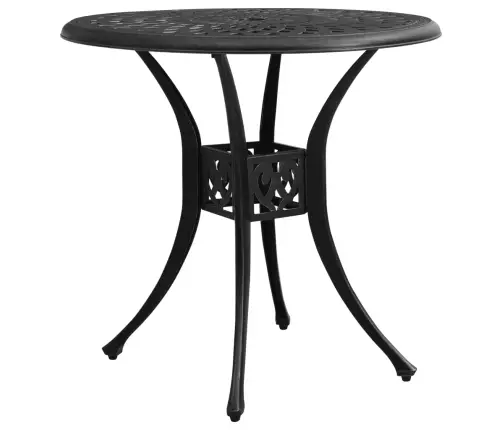 3-Daļīgs Bistro Mēbeļu Komplekts, Liets Alumīnijs, Melns Vidaxl