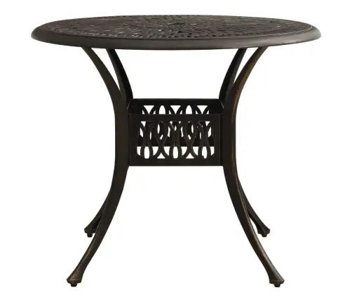 3-Daļīgs Bistro Mēbeļu Komplekts, Liets Alumīnijs, Bronza Vidaxl