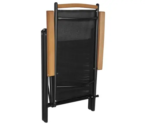 5-Osaline Aiamööblikomplekt, Alumiinium, Must