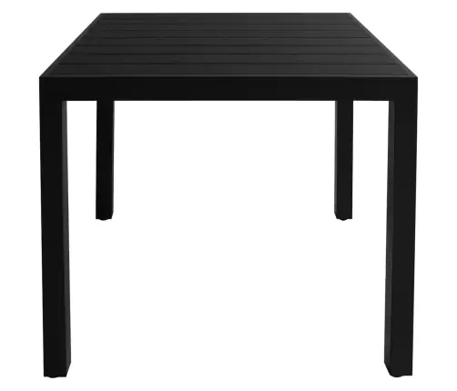 5-Osaline Aiamööblikomplekt, Alumiinium, Must