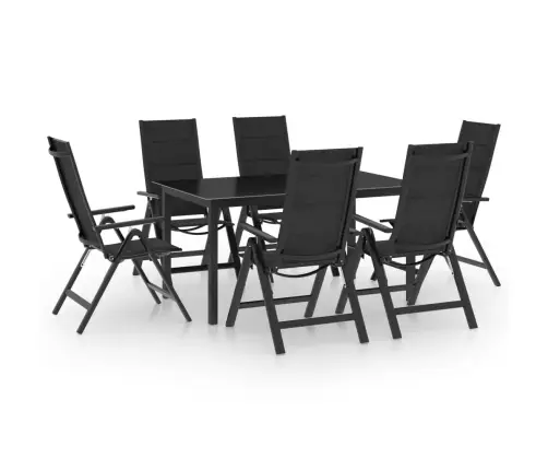 7-Osaline Aiamööbli Komplekt, Alumiinium, Antratsiit