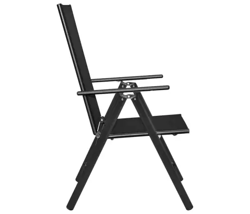 3-Osaline Bistrookomplekt, Alumiinium Ja Textilene, Must