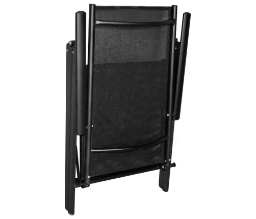 3-Osaline Bistrookomplekt, Alumiinium Ja Textilene, Must