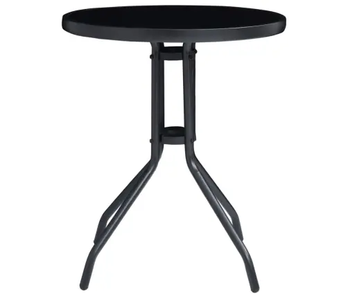 3-Osaline Bistrookomplekt, Alumiinium Ja Textilene, Must