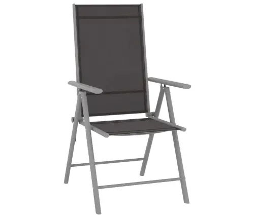 3-Daļīgs Bistro Mēbeļu Komplekts, Alumīnijs, Tekstilēns Vidaxl