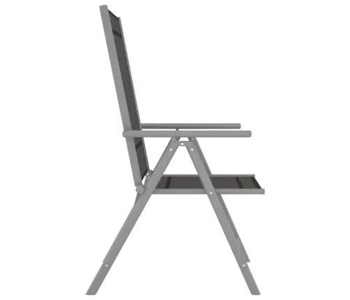 3-Daļīgs Bistro Mēbeļu Komplekts, Alumīnijs, Tekstilēns Vidaxl