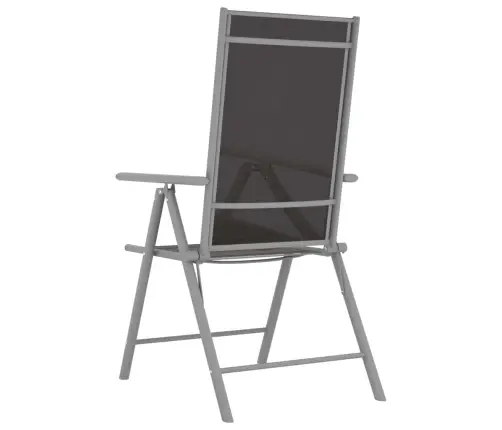 3-Daļīgs Bistro Mēbeļu Komplekts, Alumīnijs, Tekstilēns Vidaxl