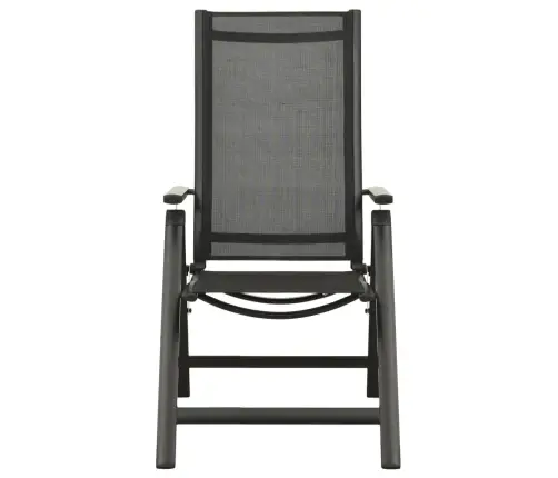 3-Daļīgs Bistro Mēbeļu Komplekts, Melns, Antracītpelēks Vidaxl