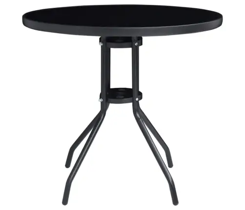 5-Daļīgs Bistro Mēbeļu Komplekts, Melns, Antracītpelēks Vidaxl 5-Daļīgs Bistro Mēbeļu Komplekts, Melns, Antracītpelēks Vidaxl