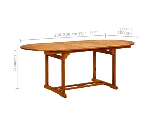 7-Osaline Aiamööblikomplekt, Polürotang, Must