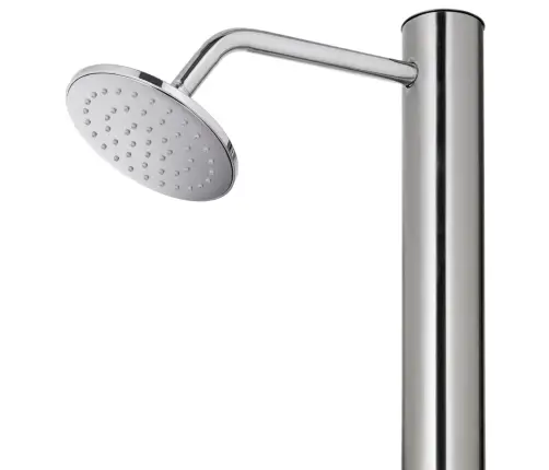 Dārza Duša Ar Brūnu Pamatni, 220 Cm, Nerūsējošs Tērauds Vidaxl