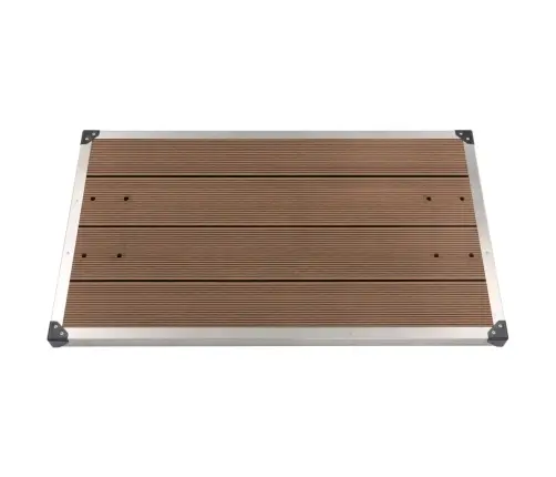 Dārza Duša Ar Brūnu Pamatni, 225 Cm, Nerūsējošs Tērauds Vidaxl