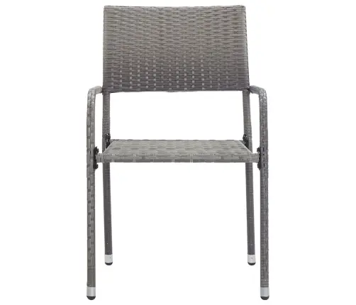 3-Osaline Aiamööblikomplekt, Polürotang, Hall