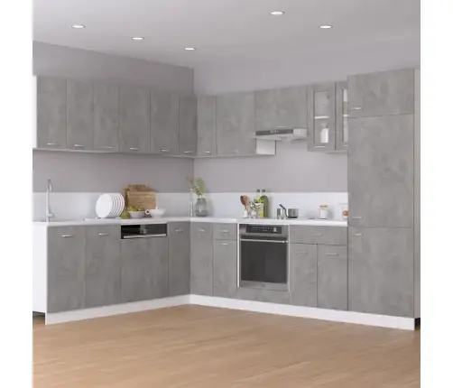 Pakabinama Kampinė Spintelė,  “Lyon",  Betono Pilka,  57X57X60Cm