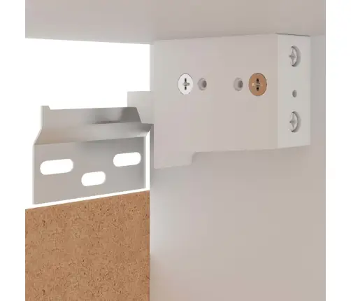 Pakabinama Kampinė Spintelė,  “Lyon",  Betono Pilka,  57X57X60Cm