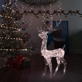 Ziemassvētku Dekorācija, Ziemeļbriedis, 140 Led, 120 Cm, Akrils Vidaxl