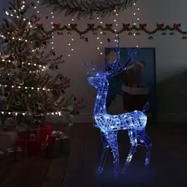 Akrüülist Põhjapõder, 140 Ledi, 120 cm Sinine