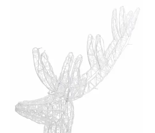 Xxl Jõulu Põhjapõder, 250 Lediga, 180 cm Soe Valge