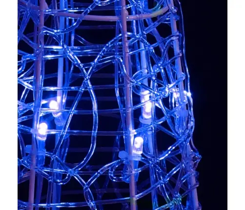 Akrilinė Led Dekoracija Piramidė, Mėlynos Spalvos, 90Cm