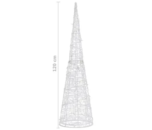 Akrüülist Valguspüramiid, Led-Tuli, Koonus, Sinine 120 Cm