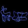 Ziemassvētku Dekorācija, Ziemeļbrieži Un Kamanas, 252 Led Vidaxl