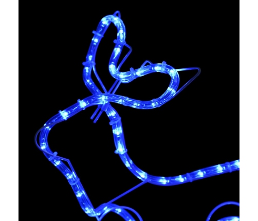 Ziemassvētku Dekorācija, Ziemeļbrieži Un Kamanas, 252 Led Vidaxl